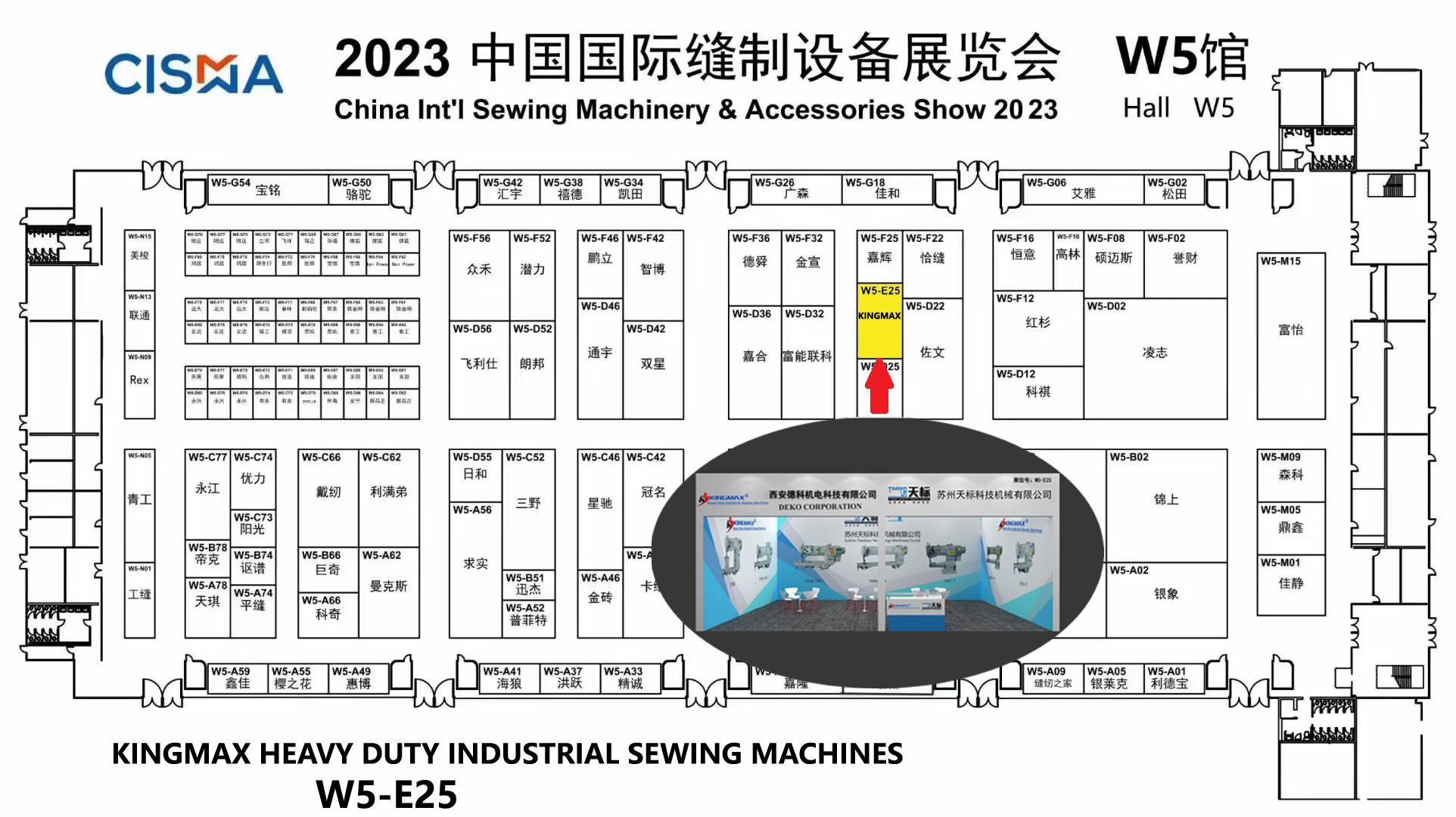 CISMA 2023 (W5-E25) KINGMAX Máquina de coser industrial de servicio pesado